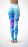 Black galaxy legging for workout yoga gym running - alien wing active