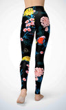 Color stripe legging for workout yoga gym running - alien wing active